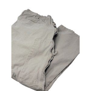 5.11 Tactile Cargo Pants Size 38X30 Elastic Waist Pockets Zip Button Closure Tan